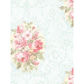 Seabrook Designs CM10002 Camille Acrylic Coated Cameo Wallpaper